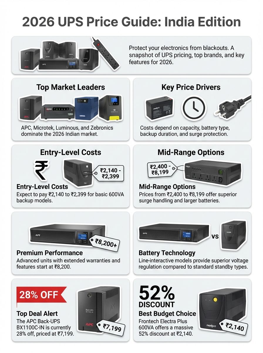 How Much Is a Uninterrupted Power Supply? Price Guide for 2026 in India How Much Is a Uninterrupted Power Supply? Price Guide for 2026 in India