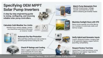 Factory OEM MPPT Solar Pump Inverter Datasheet