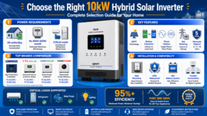 Cómo elegir el inversor solar híbrido de 10 kW adecuado para tu hogar