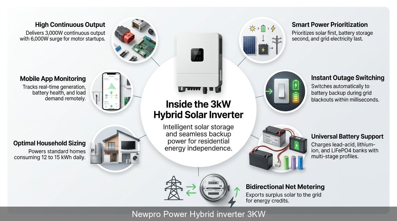 Newpro Power Hybrid inverter 3KW