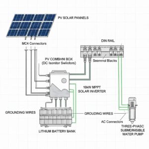 10kW Inverter Solar Pump by Newpro Power – Reliable & Efficient Hybrid Solar Inverter with MPPT & Battery-Less Operation - Image 2